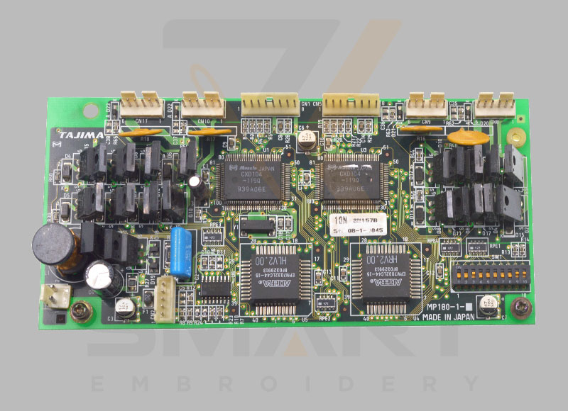استعمال شدہ ایم پی 180-1 الیکٹرانک کارڈ HLV 2.00 تاجیما سنگل ہیڈ کڑھائی مشین 0J2700101060 CL6101A60000