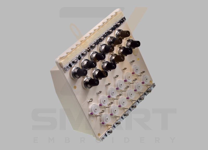 12 سوئیاں تھریڈ کلیمپ اسمبلی کمپیوٹر کڑھائی مشین لوازمات