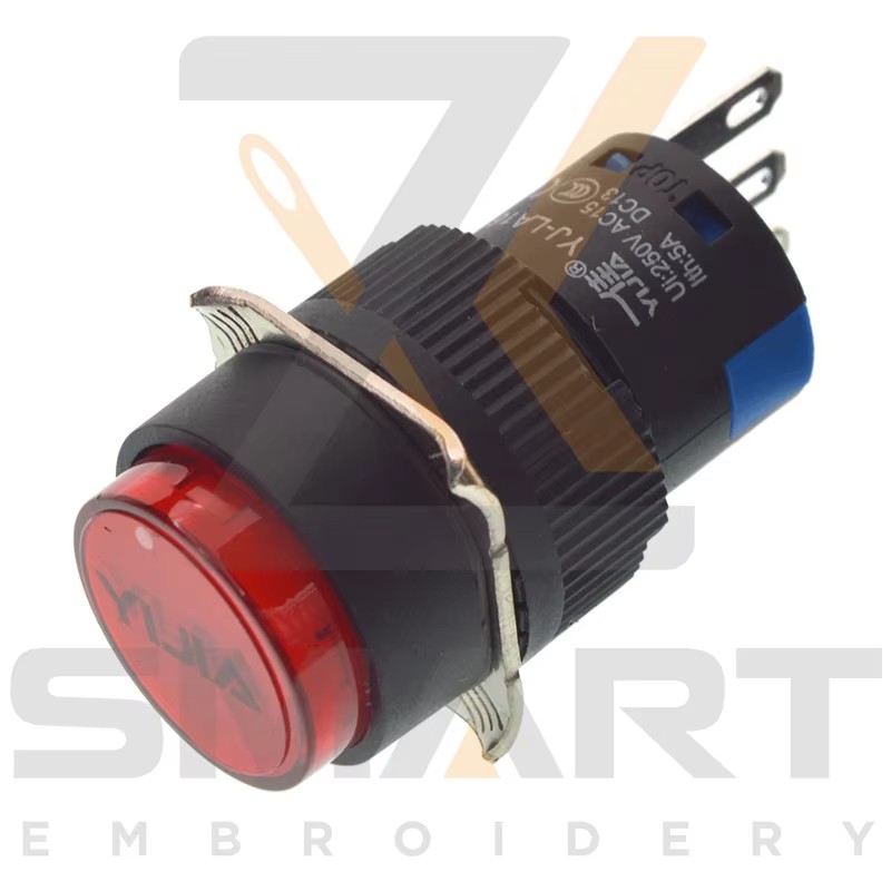 بٹن سوئچ خود واپسی چراغ کے بغیر چینی ہلکی مشین کے حصوں EDH06-YJ-LA16G-11 EDH06-YJ-LA16R-11