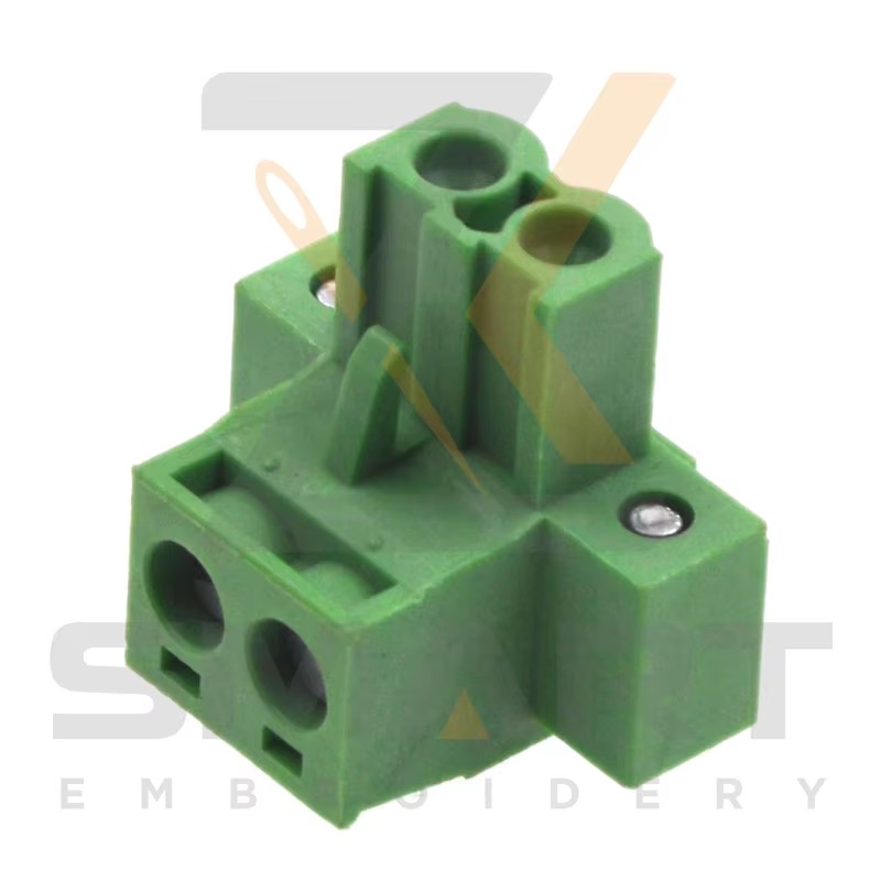 DAHAO ڈرائیورز Embroidery Machine Parts کے لئے L Type Female Connector 2 سوراخ E12-CZ-L2-F