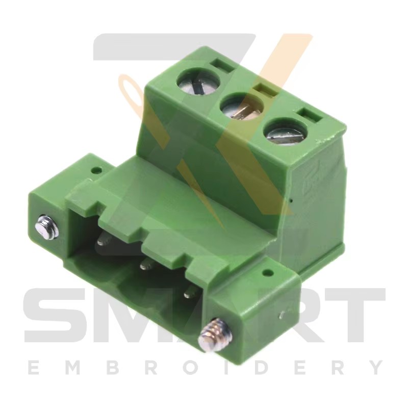 DAHAO ڈرائیورز Embroidery Machine Parts E12-CZ-L3-M کے لئے L Type 3 Hole Male Connector