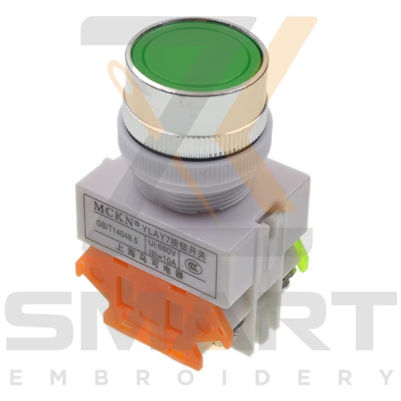بٹن سوئچ سبز سرخ YLAY7 Embroidery مشین کے حصوں EDH06-YLAY7
